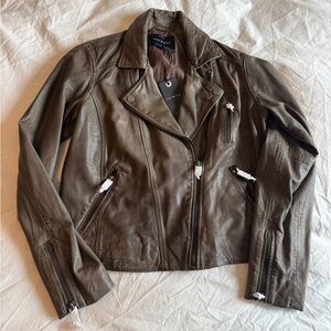 Lucky Brand Brown Leather Jacket